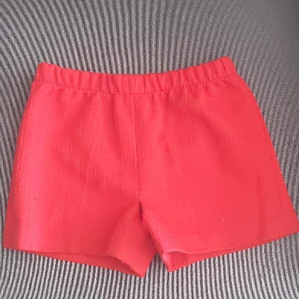 Girls handmade red shorts size 4t/5t